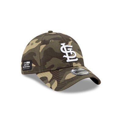 Green St. Louis Cardinals Hat - New Era MLB Armed Forces Weekend 9TWENTY Adjustable Caps USA4670892